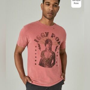Men’s lucky brand Iggy Pop Graphic Tee xl distressed punk rock music